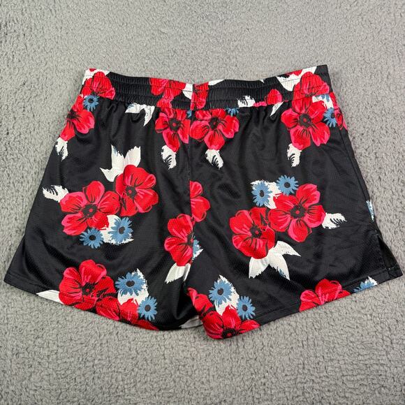 Kill Crew Shorts Mens 2XL Black Floral Mesh Athletic Gym Logo Basketball 4" - Picture 4 of 8